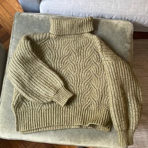 Chunky Green Sweater